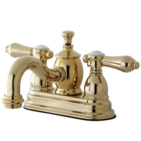 Kingston Brass KS7102BAL 4" Centerset Bathroom Faucet, Polished Brass KS7102BAL